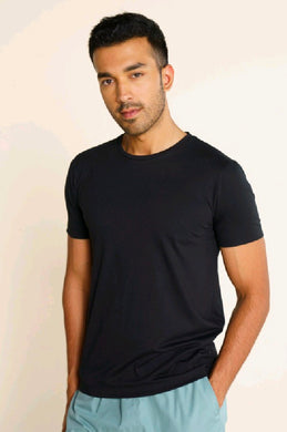 Black plain T-shirt